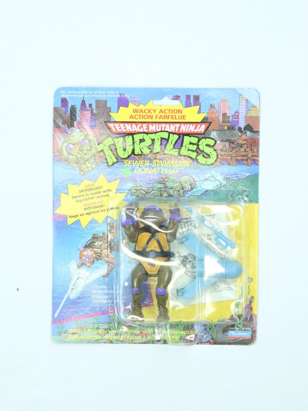 Vintage 1989 Teenage Mutant Ninja Turtles Sewer-Swimmin' Donatello action figure
